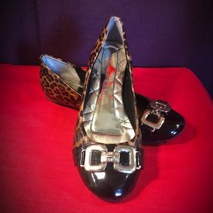 Marc Fisher, Leopard & Black, Flats, EUC